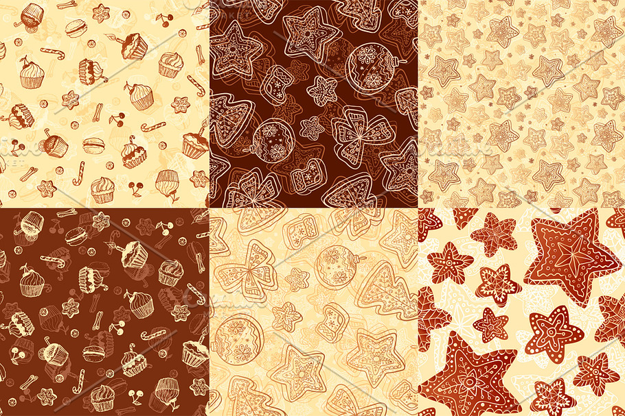 12 hand-drawn sweet seamless pattern in Patterns - product preview 8