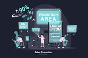 Sales Promotion -Vector Illustration