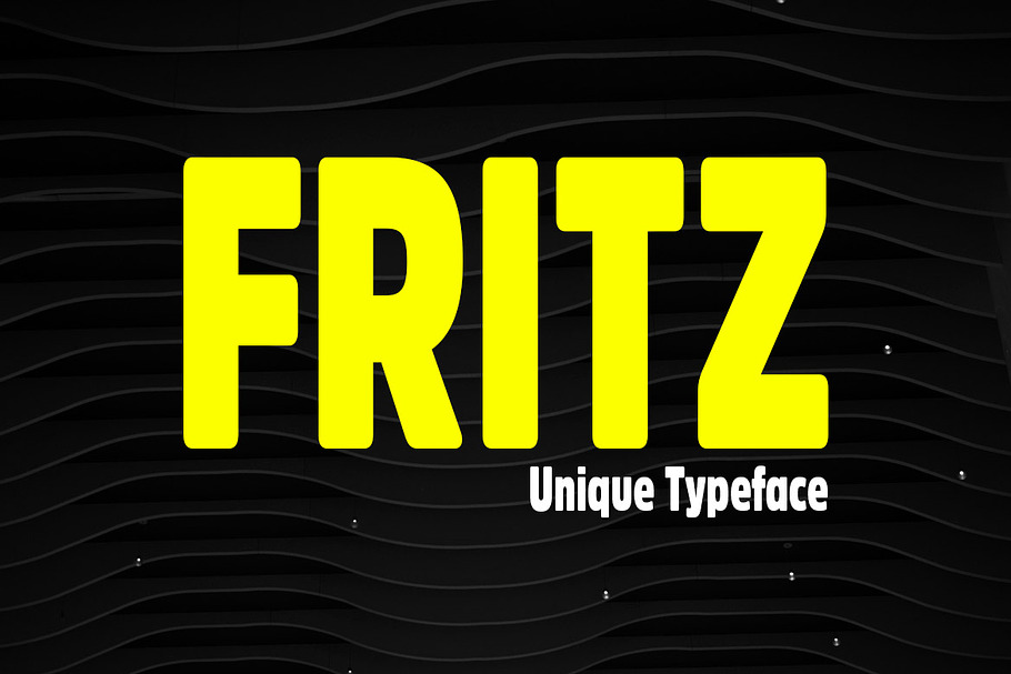 Fritz - Unique Display Typeface in Display Fonts - product preview 8