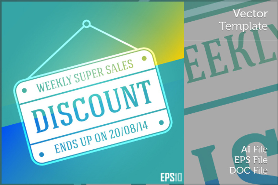 Business Discount Vector Sign in Illustrations - product preview 8