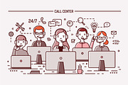 Call center and technical support