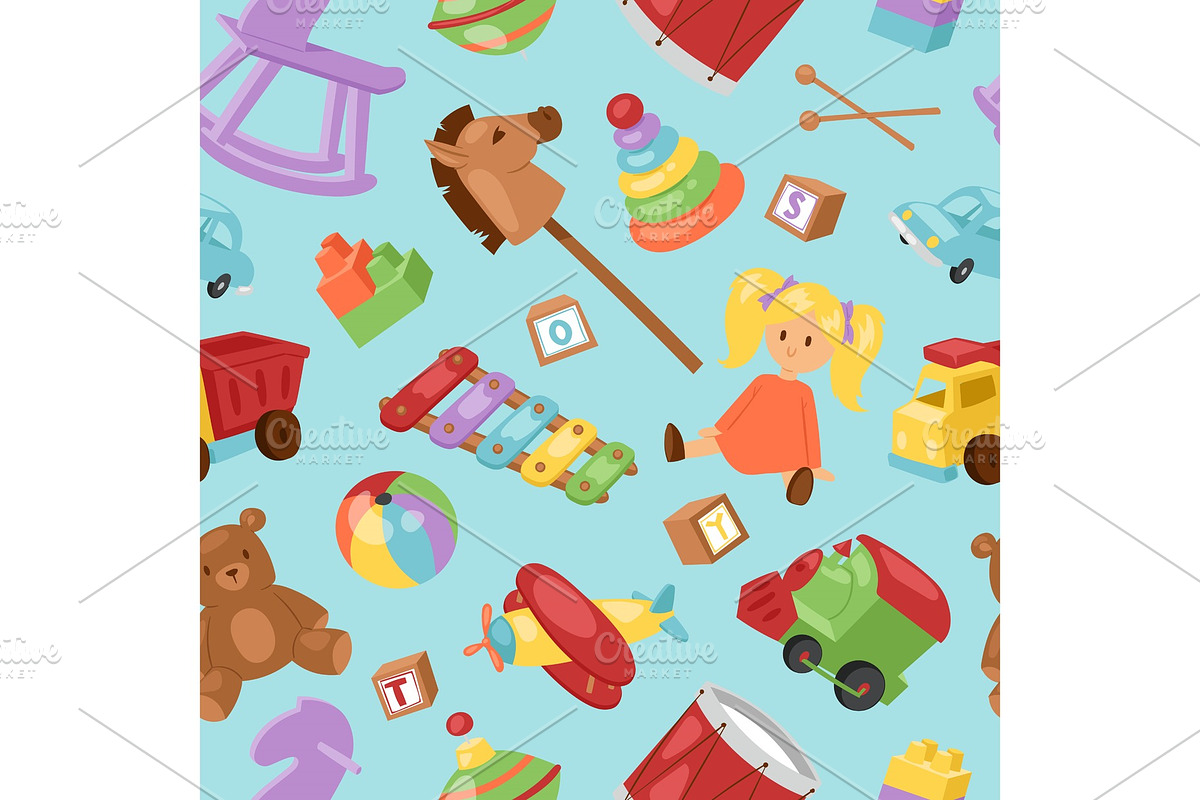 Set of different cartoon vector kids in Illustrations - product preview 8