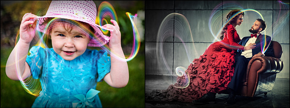 40 Rainbow Waves Photo Overlays in Photoshop Layer Styles - product preview 1