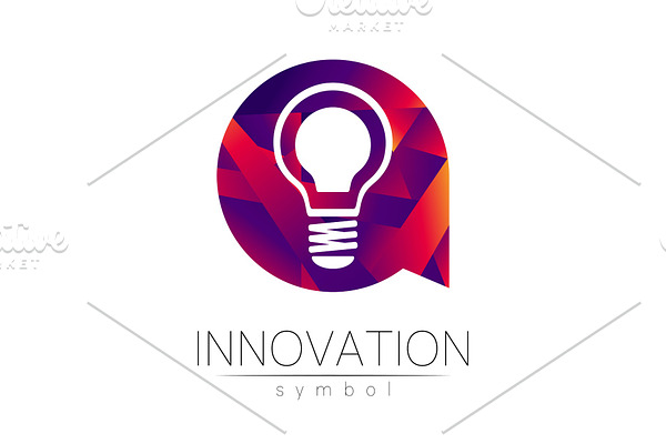 Logo sign of innovation in science
