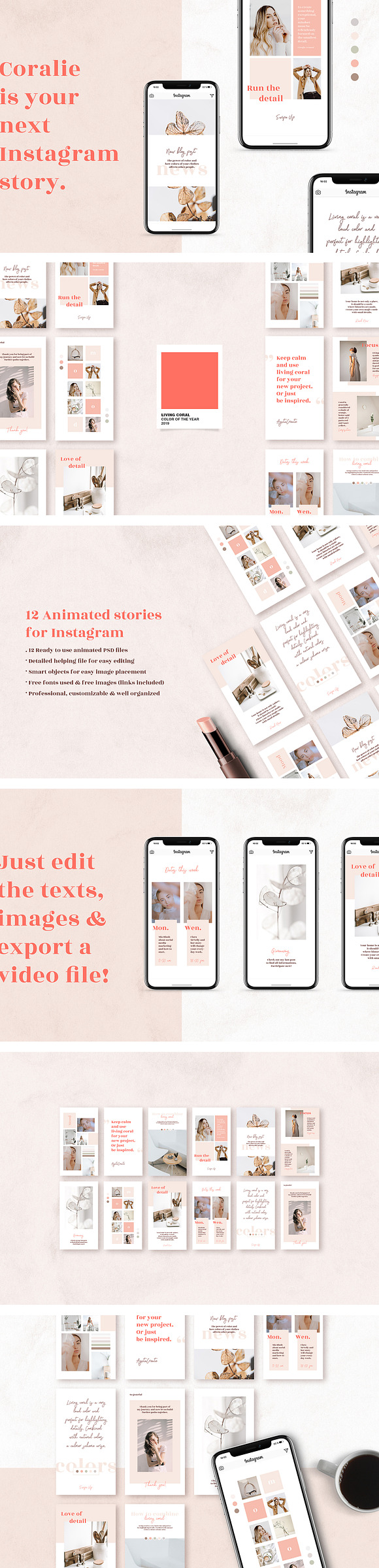 Entire Instagram Templates in Instagram Templates - product preview 20
