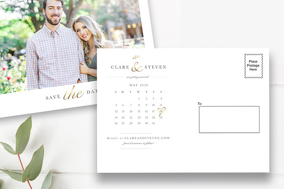 Save the Date Card Template Bundle in Wedding Templates - product preview 4