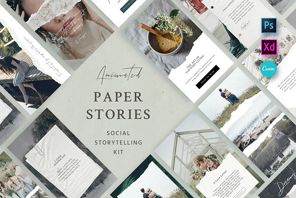Paper Animated Stories - Social kit in Instagram Templates - product preview 32