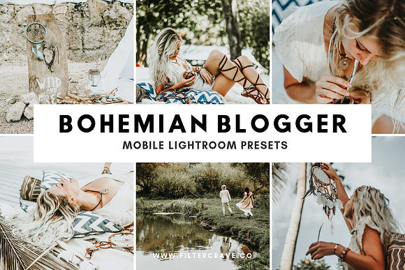 Bohemian Blogger Lightroom Presets in Add-Ons - product preview 6