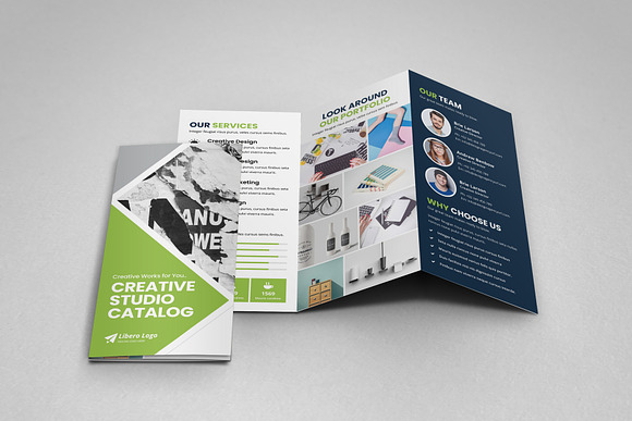 Portfolio Trifold Brochure Design v2 in Brochure Templates - product preview 3