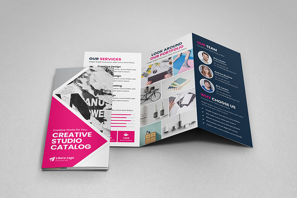 Portfolio Trifold Brochure Design v2 in Brochure Templates - product preview 9