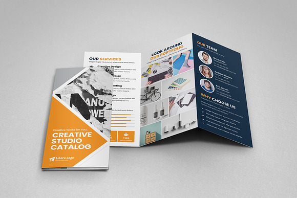 Portfolio Trifold Brochure Design v2 in Brochure Templates - product preview 12