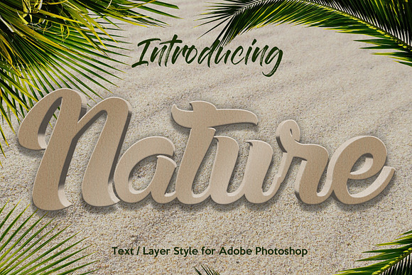 10 Natural Texture Text Effect in Photoshop Layer Styles - product preview 1