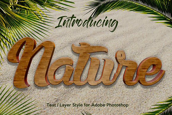10 Natural Texture Text Effect in Photoshop Layer Styles - product preview 3