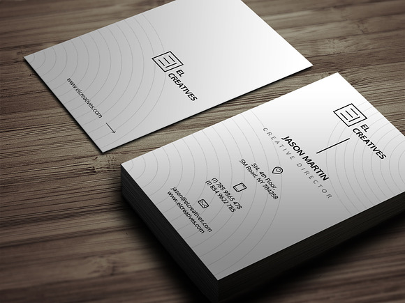Minimal Corporate Business Card in Business Card Templates - product preview 2