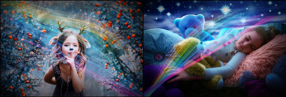 50 Rainbow Light Waves Overlays in Photoshop Layer Styles - product preview 2