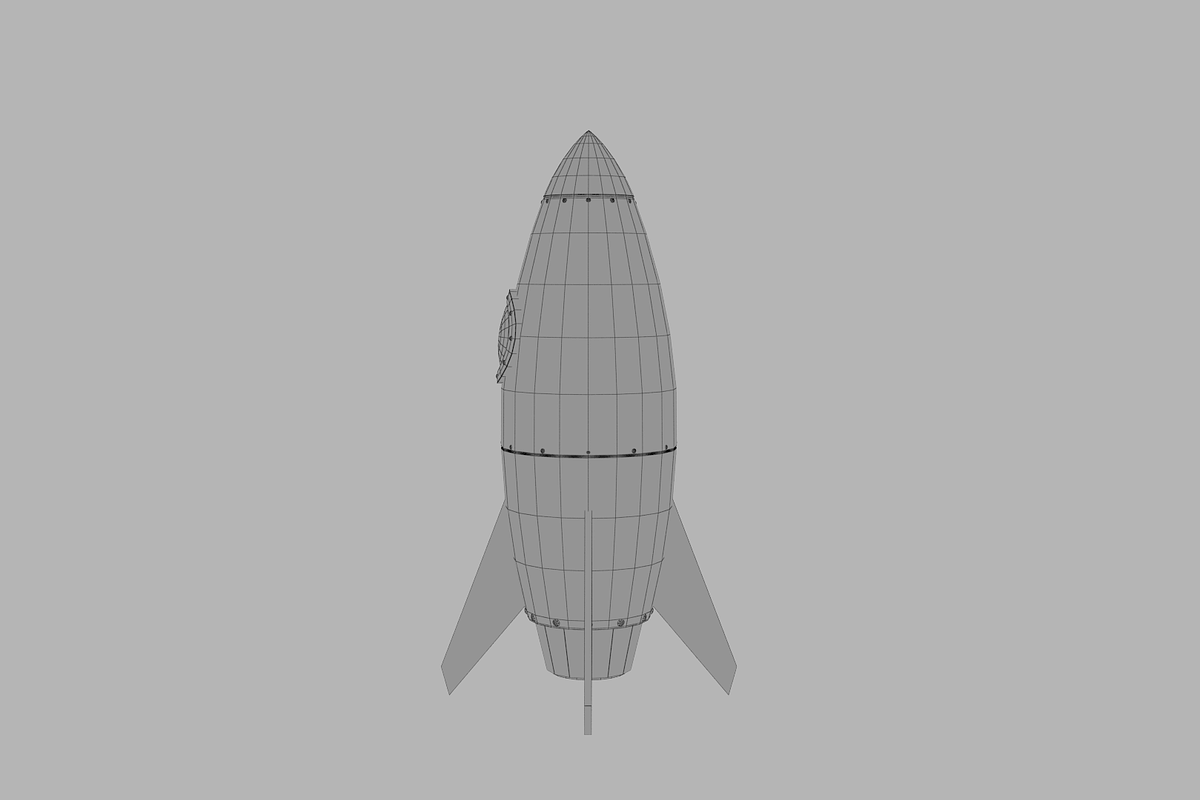 Spaceship rocketship cartoon simple  in Vehicles - product preview 8