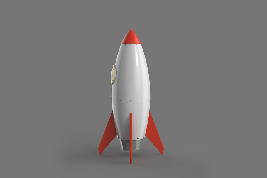 Spaceship rocketship cartoon simple  in Vehicles - product preview 13