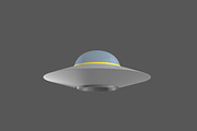 Flying saucer UFO simple High LowPol