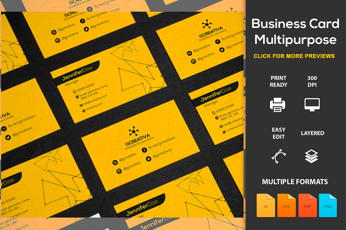 Business Card Multipurpose in Business Card Templates - product preview 8