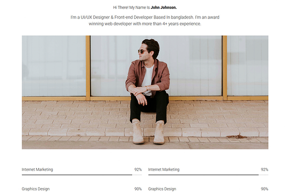 Ela - personal portfolio Template in Website Templates - product preview 1