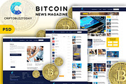 News Magazine Bitcoin  Templated