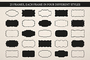 Label & Frame Shapes - Ai, EPS & PNG