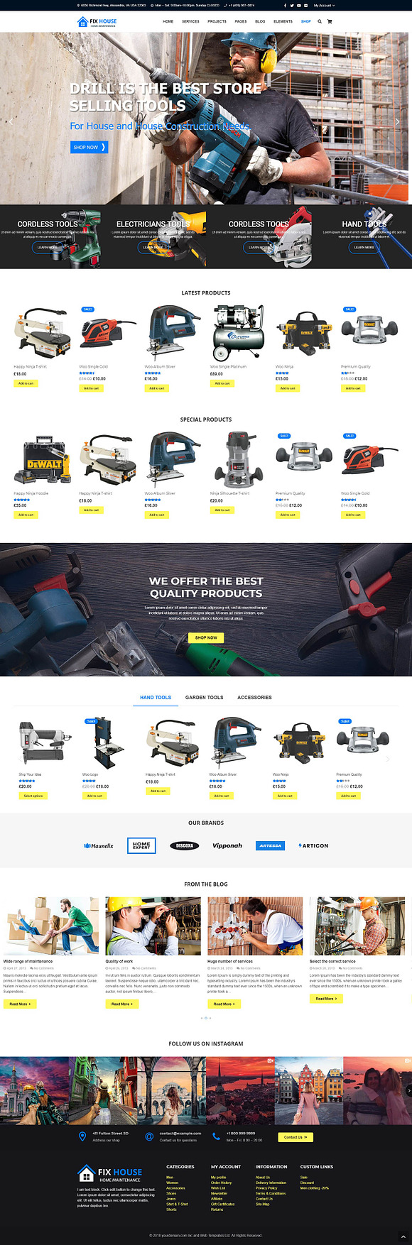 FixHouse - Home Maintenance, Repair in WordPress Business Themes - product preview 7