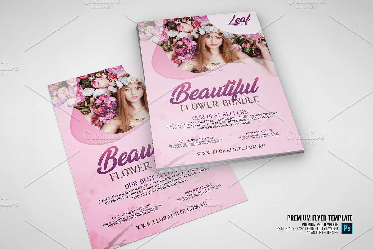 Flower Shop Flyer in Flyer Templates - product preview 8