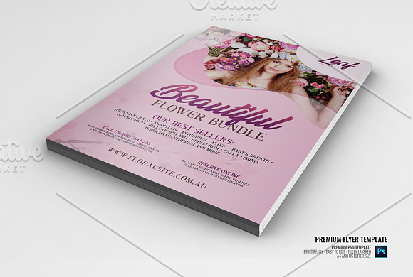 Flower Shop Flyer in Flyer Templates - product preview 1