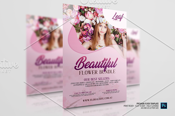 Flower Shop Flyer in Flyer Templates - product preview 2