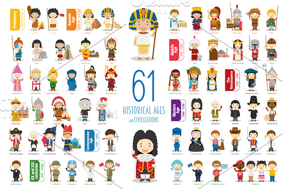 MEGABUNDLE Kids Characters Sets in Illustrations - product preview 14