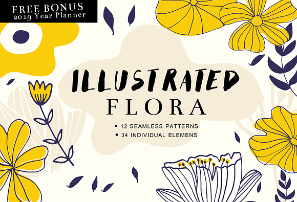 Illustrated Flora in Patterns - product preview 5