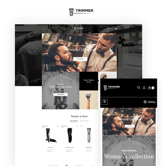 AP TRIMMER PRESTASHOP THEME in Bootstrap Themes - product preview 1