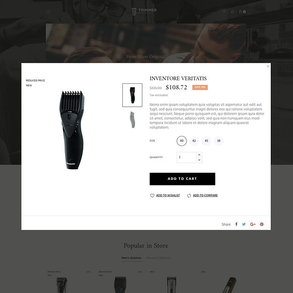 AP TRIMMER PRESTASHOP THEME in Bootstrap Themes - product preview 2