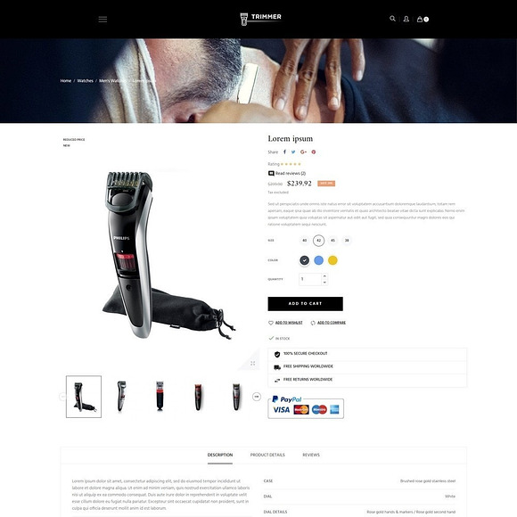 AP TRIMMER PRESTASHOP THEME in Bootstrap Themes - product preview 4