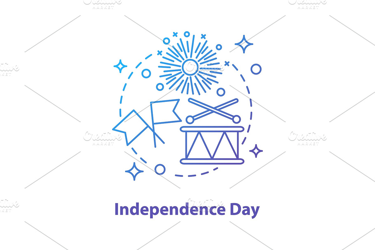 Independence Day concept icon in Icons - product preview 8
