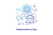 Independence Day concept icon