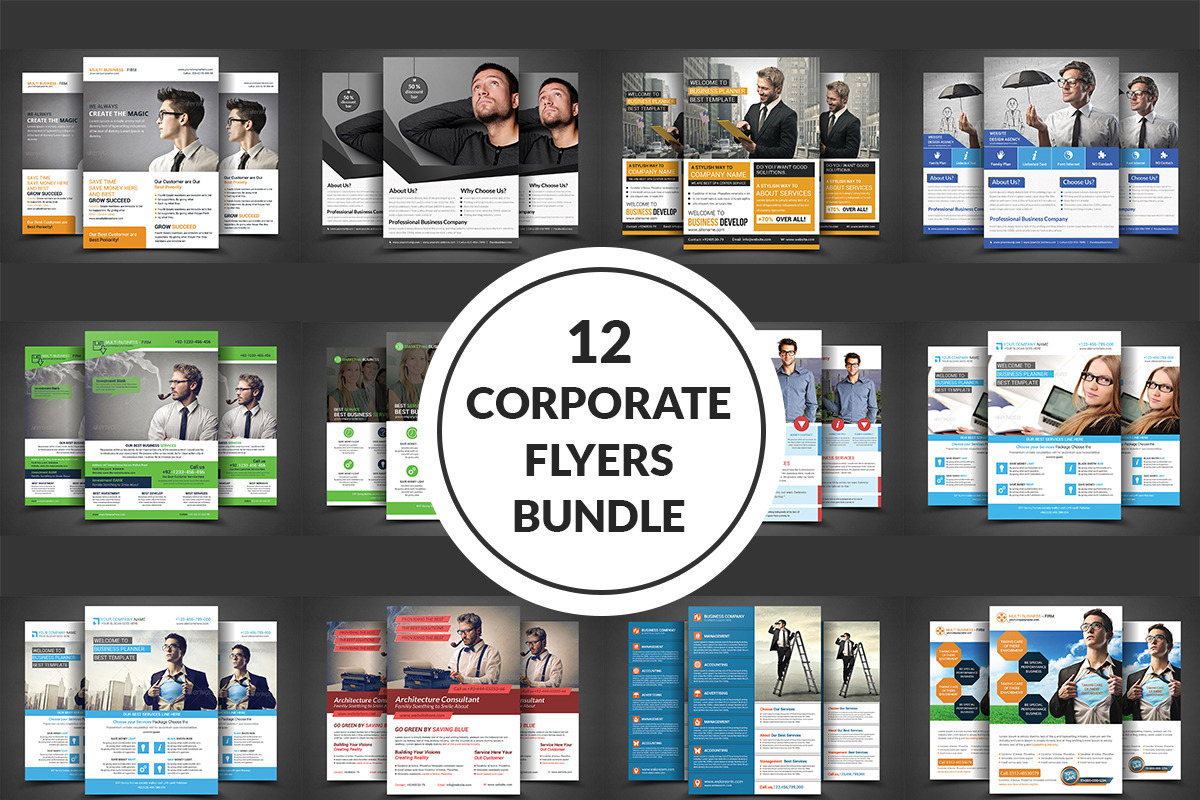 Corporate Flyer - Big Bundle in Flyer Templates - product preview 8