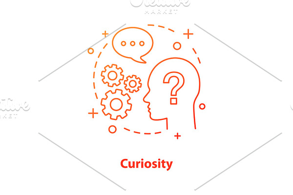 Curiosity concept icon