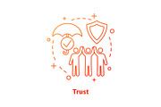 Trust concept icon