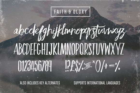 Faith & Glory in Cursive Fonts - product preview 1