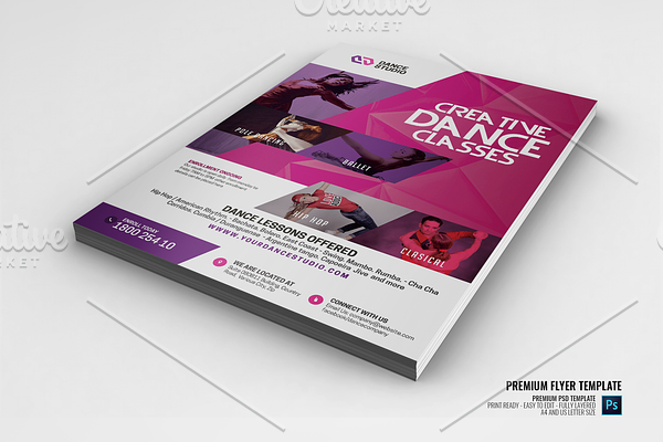Dance Studio and Tutoring Flyer