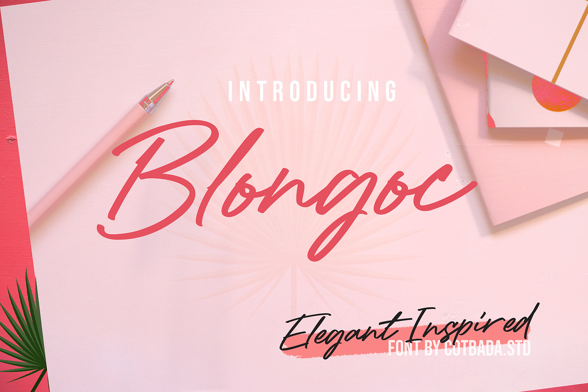 Blongoc Script in Script Fonts - product preview 8