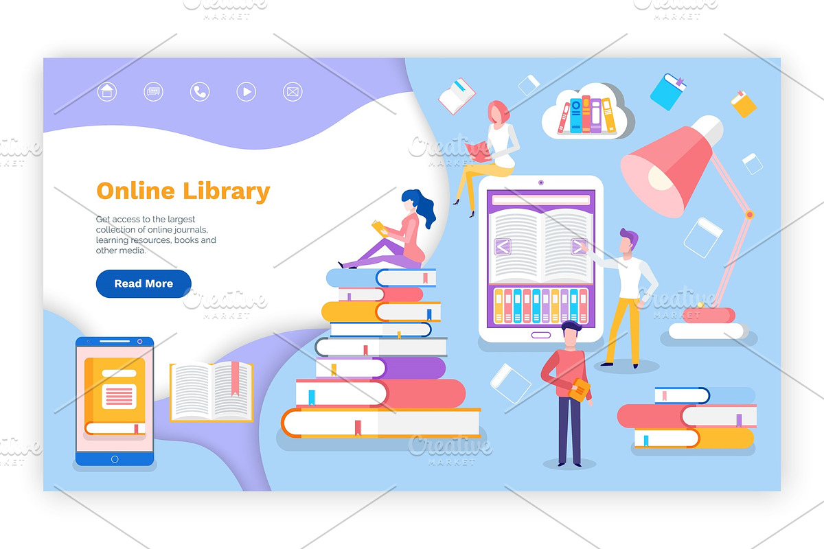 Online Library with Access to Books in Illustrations - product preview 8