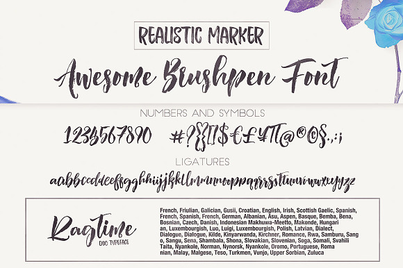 Ragtime - Brush Font Duo in Display Fonts - product preview 4