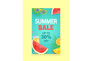 Summer Sale Vector Banner Promotion