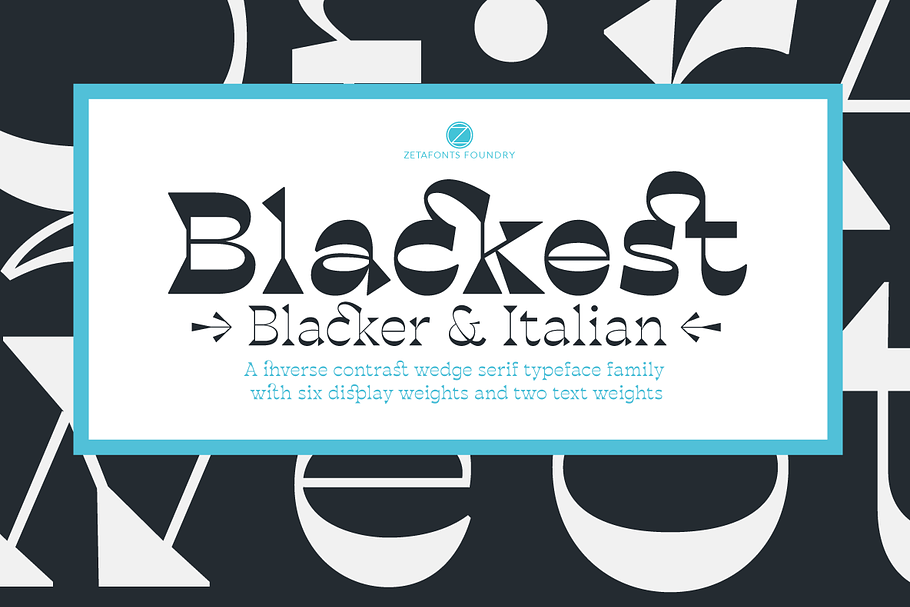 Blackest - 8 fonts in Display Fonts - product preview 8