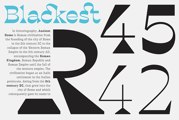 Blackest - 8 fonts in Display Fonts - product preview 5