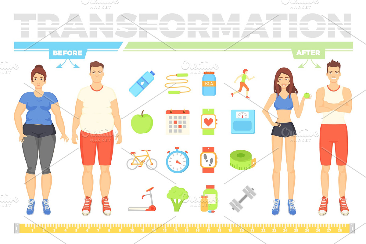 Transformation of People Before and in Illustrations - product preview 8