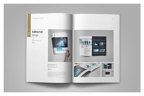 Graphic Design Portfolio Template in Brochure Templates - product preview 6